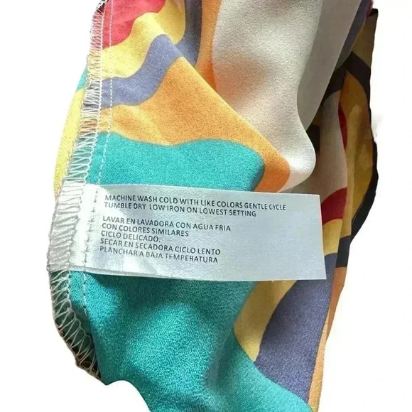 NWOT By Design Omega Long Sleeve with Neck Tie Blouse - Picture 4 of 5